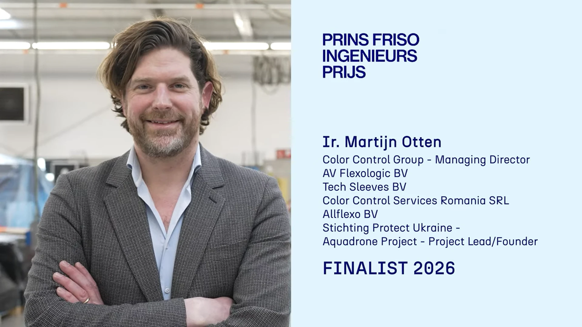 Finalist Martijn Otten - Prins Friso Ingenieursprijs 2026
