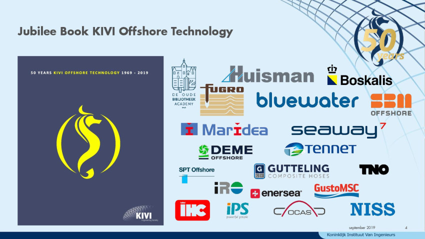 Sponsors Jubilee Book 50 years KIVI Offshore Technology